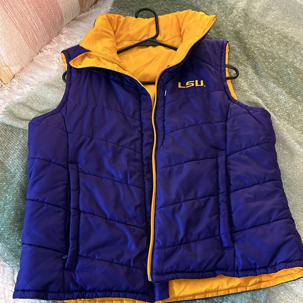 Reversible Columbia LSU Vest